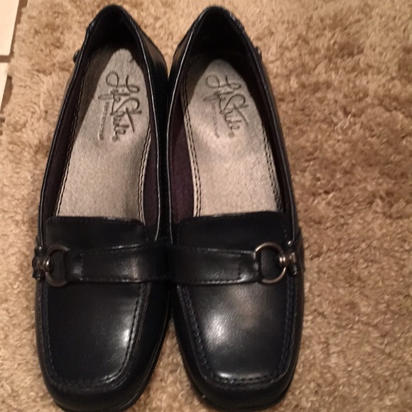 New LifeStride navy Bahama shoes loafers 5 slip - Picture 5 of 9